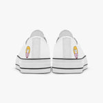 Sue Sue Sweet Low Canvas Shoes-White sole