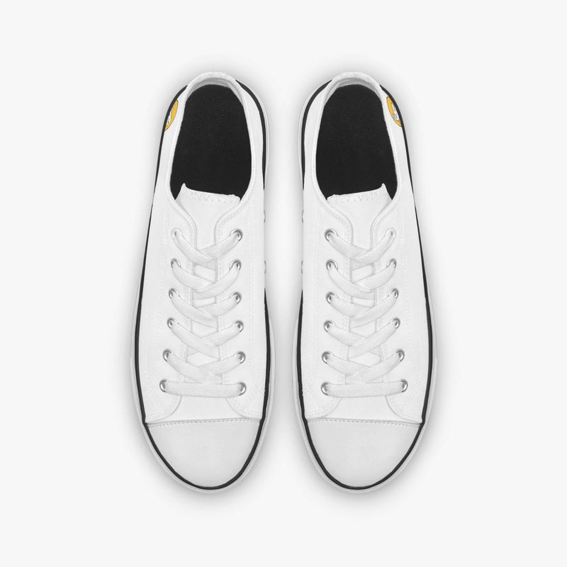 Sue Sue Sweet Low Canvas Shoes-White sole