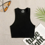 14 Colors Crop Top Women Solid Basic T-shirts Vest Seamless Streetwear