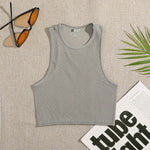 14 Colors Crop Top Women Solid Basic T-shirts Vest Seamless Streetwear
