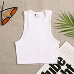 14 Colors Crop Top Women Solid Basic T-shirts Vest Seamless Streetwear