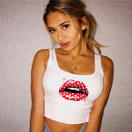 Tank Tops Women Friends Print Summer Slim Render Short Top
