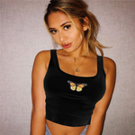 Tank Tops Women Friends Print Summer Slim Render Short Top