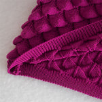 2022 Women's Fashion Cutout Cropped Asymmetric Knot Decorative Woven