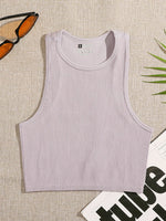 ATHVOTAR 14 Colors Women Crop Top Seamless Casual Streetwear White Bra