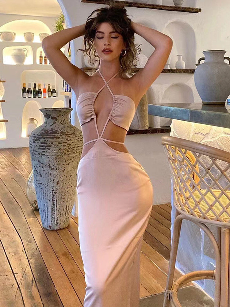 Backless Midi Dress