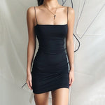 Black Sexy Dress Spaghetti Strap