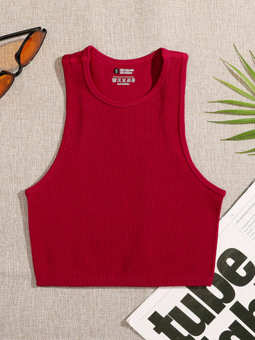 Chrleisure Women's Sports Top Gym Sports Crop Tops Vest Top Fitness