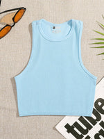 Chrleisure Women's Sports Top Gym Sports Crop Tops Vest Top Fitness