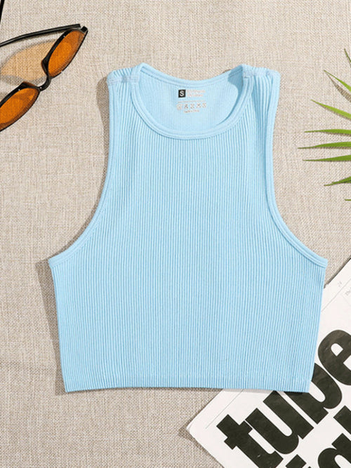 Chrleisure Women's Sports Top Gym Sports Crop Tops Vest Top Fitness