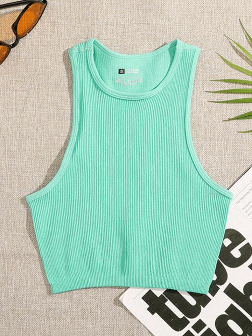 Chrleisure Women's Sports Top Gym Sports Crop Tops Vest Top Fitness