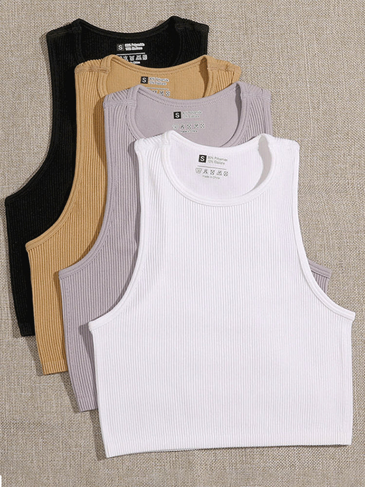 Chrleisure Women's Sports Top Gym Sports Crop Tops Vest Top Fitness