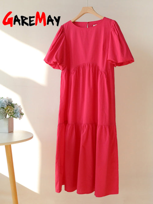 Casual Women Summer Maxi Dress 100% Cotton