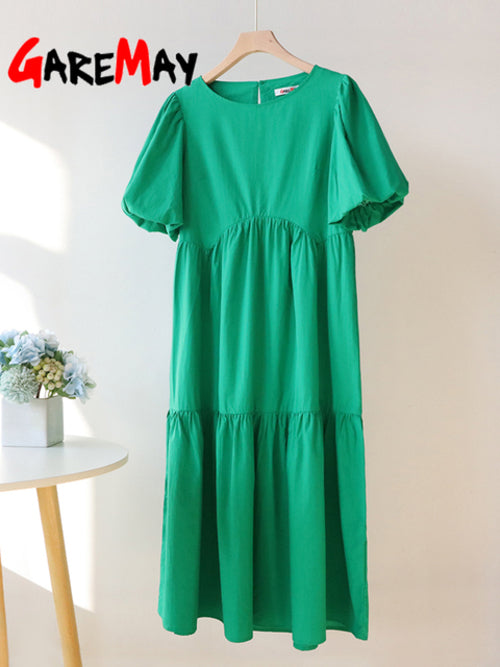 Casual Women Summer Maxi Dress 100% Cotton