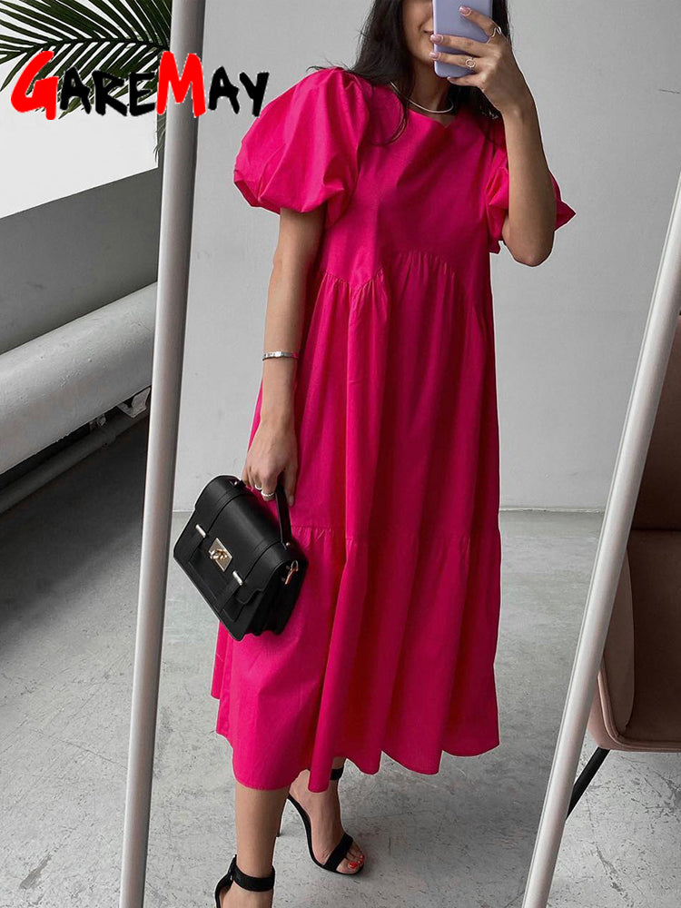 Casual Women Summer Maxi Dress 100% Cotton