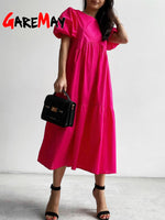 Casual Women Summer Maxi Dress 100% Cotton