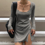 Bodycon Black Dress Women