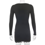 Bodycon Black Dress Women