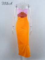Y2k Strapless Bodycon Dress