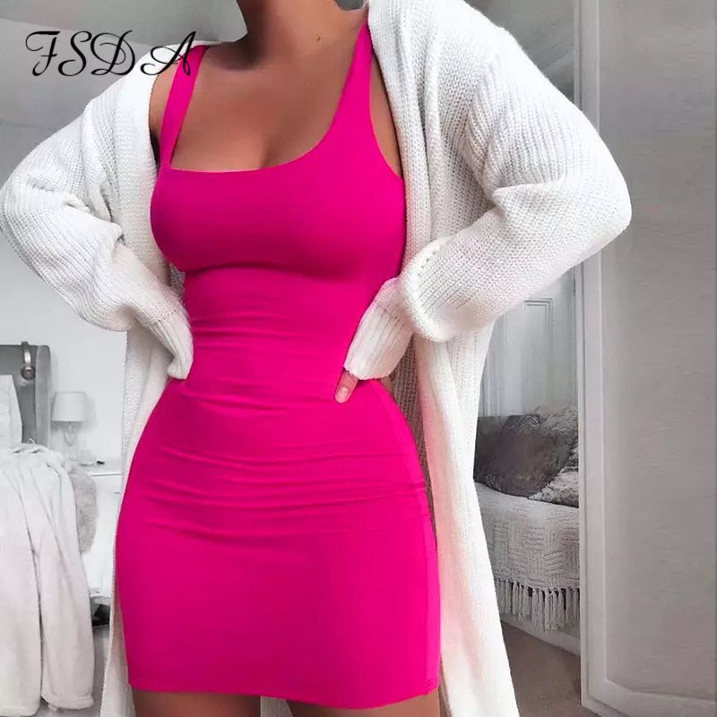 Sleeveless Bodycon Mini Dress