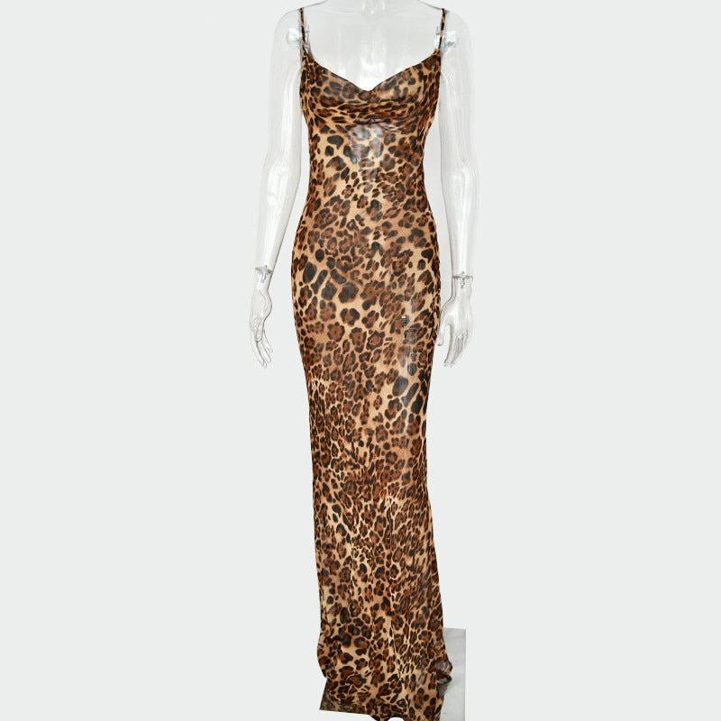 Julissa Mo Leopard Long Dress