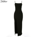 Nibber red black New year christmas party long dress