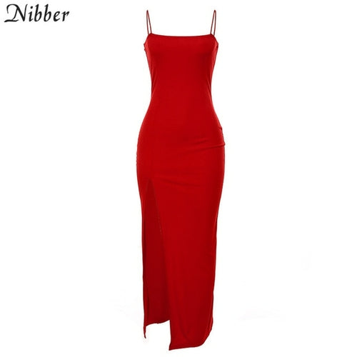 Nibber red black New year christmas party long dress