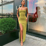 Nibber red black New year christmas party long dress