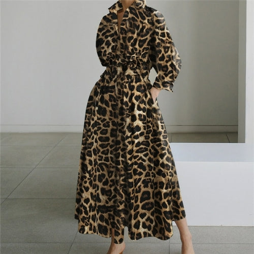 Oversized Elegant Women Autumn Sundress