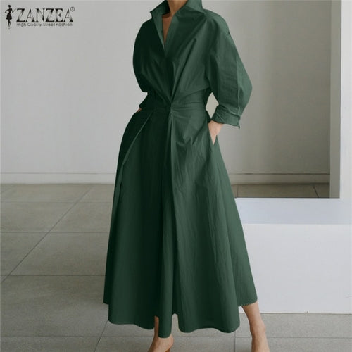 Oversized Elegant Women Autumn Sundress