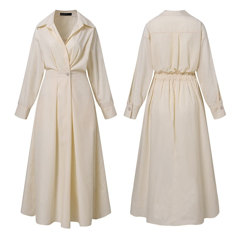 Oversized Elegant Women Autumn Sundress