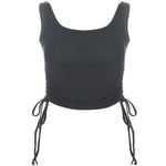 Ruched Sleeveless Tank Top
