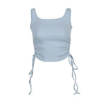 Ruched Sleeveless Tank Top