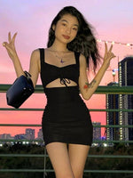 Hollow Out Sleeveless Slim