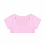 Sexy Summer Women Party Tank Tops Cropped Short Sleeve Cotton Crop