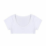 Sexy Summer Women Party Tank Tops Cropped Short Sleeve Cotton Crop