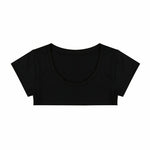 Sexy Summer Women Party Tank Tops Cropped Short Sleeve Cotton Crop