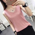 Spring and Summer Female 2019 New Hollow Knitted vest Loose Outside