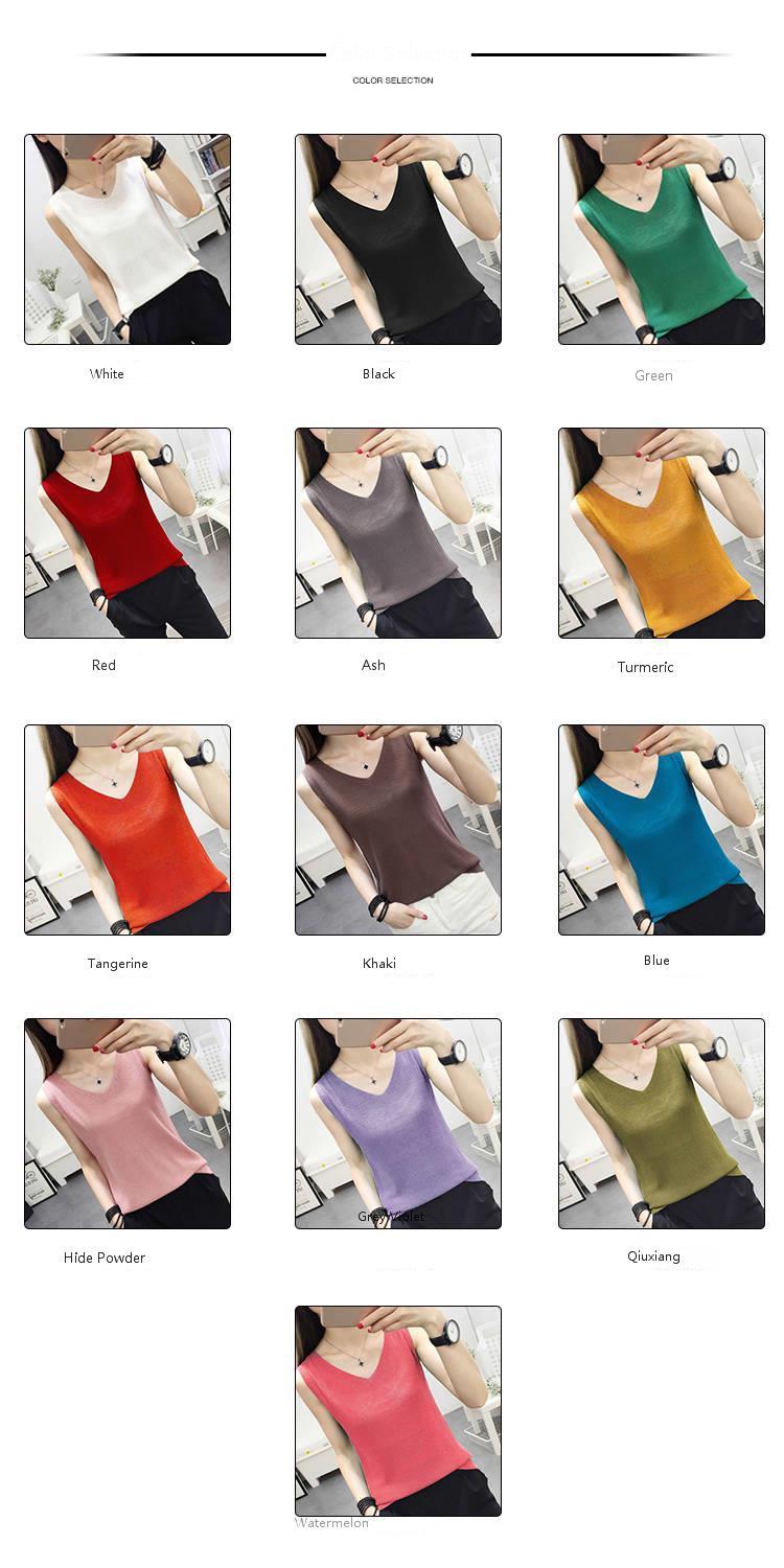 Spring and Summer Female 2019 New Hollow Knitted vest Loose Outside