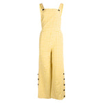 Square Neck Sleeveless Women's Loose Workwear Print Check Decoration