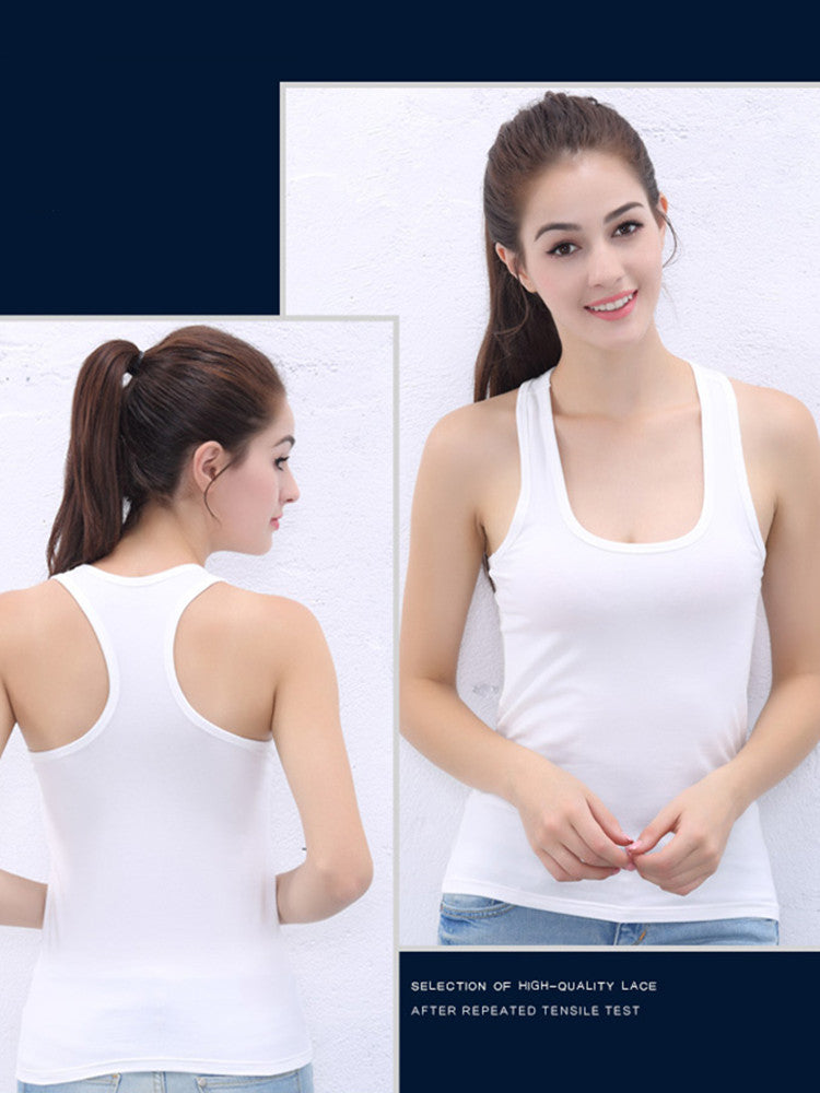 Summer Style Soft Cotton Women Tank Top Fitness Sexy Sleeveless Sport