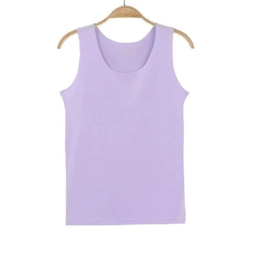 Tank Tops Summer Seamless Ice Silk Vest Women Wear Undershirt