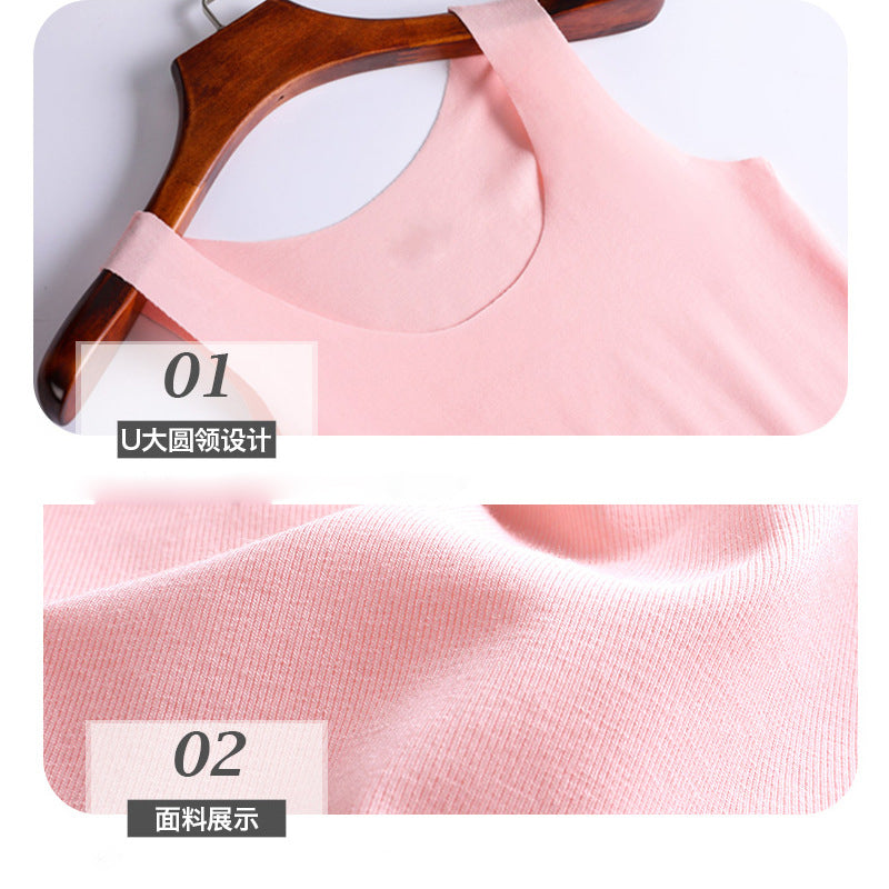 Tank Tops Summer Seamless Ice Silk Vest Women Wear Undershirt