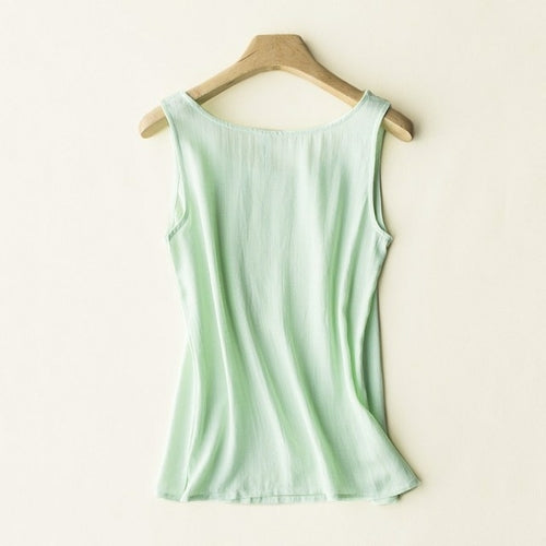 Women Cotton Linen Vest