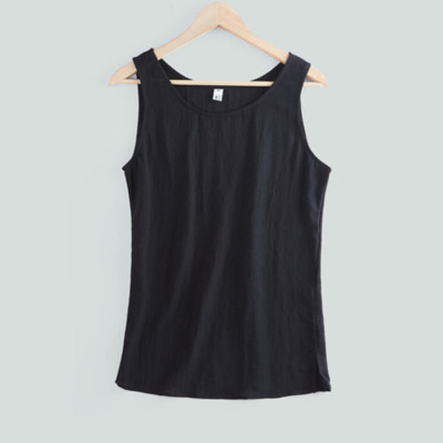 Women Cotton Linen Vest