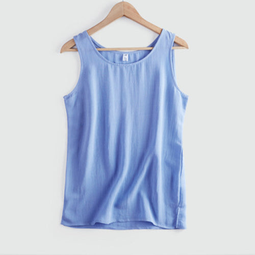 Women Cotton Linen Vest