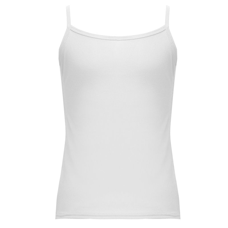 Women Sleeveless Spaghetti Vest High Quality Knitted Camis U Neck Tank