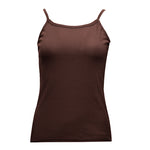 Women Sleeveless Spaghetti Vest High Quality Knitted Camis U Neck Tank